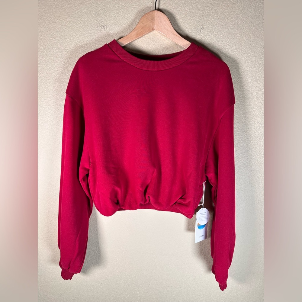 NWT Vuori Sedona Women’s Bubble Crew in Strawberry - Picture 2 of 10